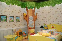 儿童房 模拟森林环境 装修效果图